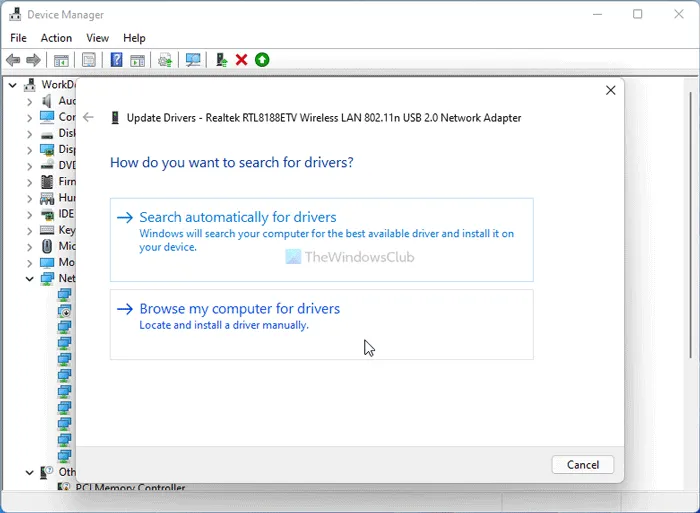 Update drivers to avoid high ping and lag issues in Windows