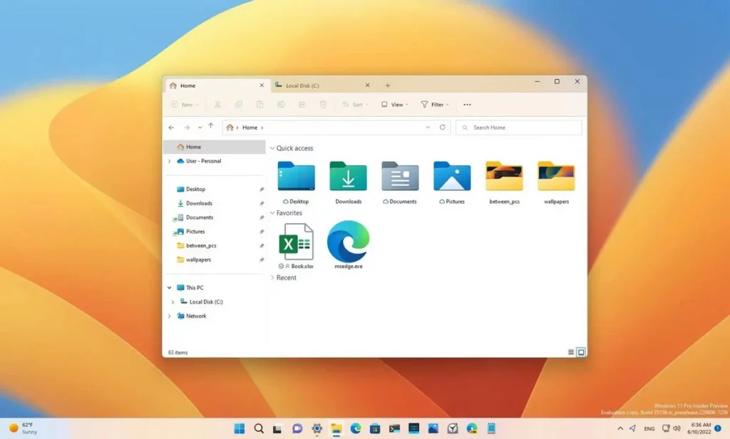 Set This PC as File Manager opening window