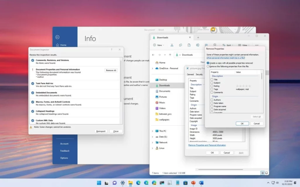 Erase the personal data in Windows 11 files