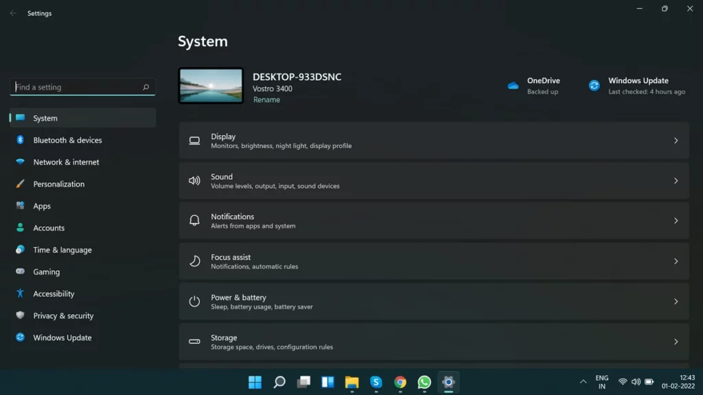 Free cache memory in Windows 11.