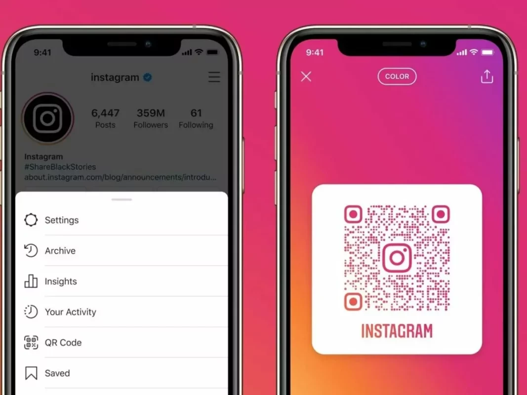 Create QR code for your Instagram Reels