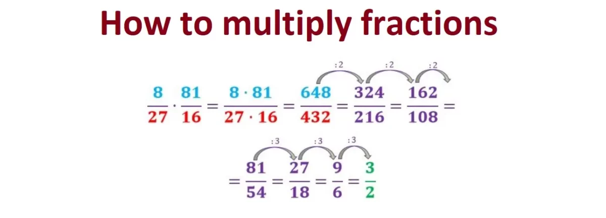 How to multiply fractions