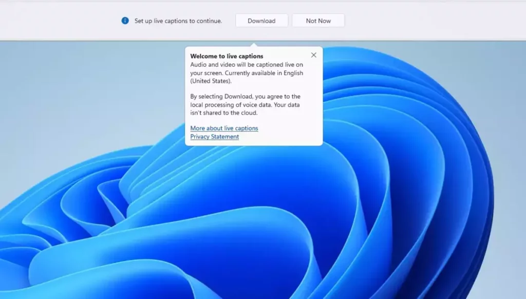 How to activate Live captions in Windows 11