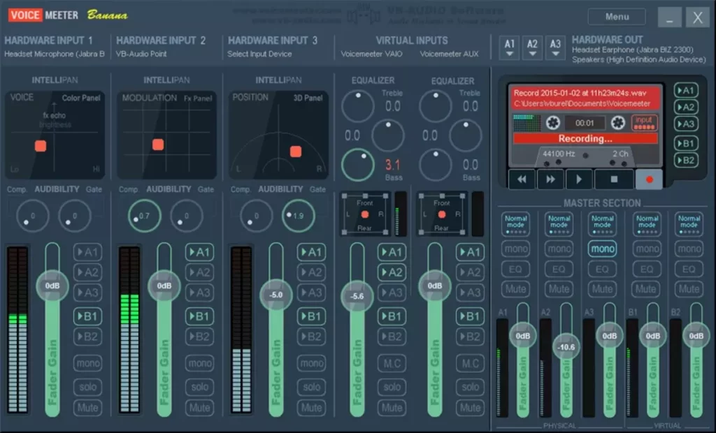 Eliminate noise using Voicemeeter