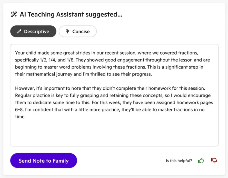 AI Teacher Assistant OutSchool