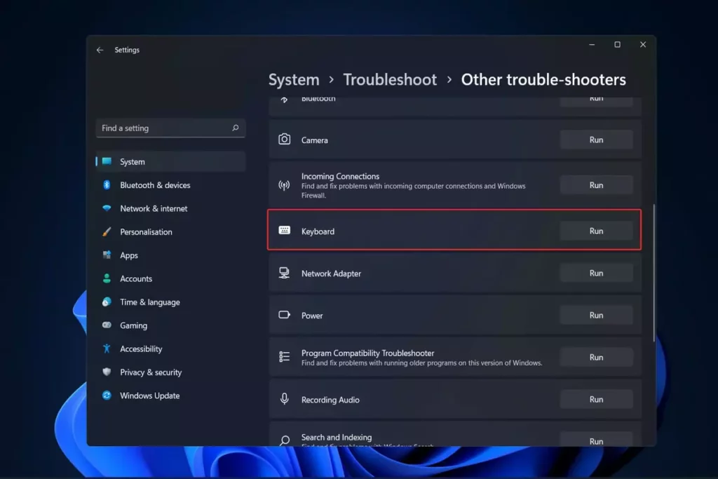 How to lock Windows keyboard