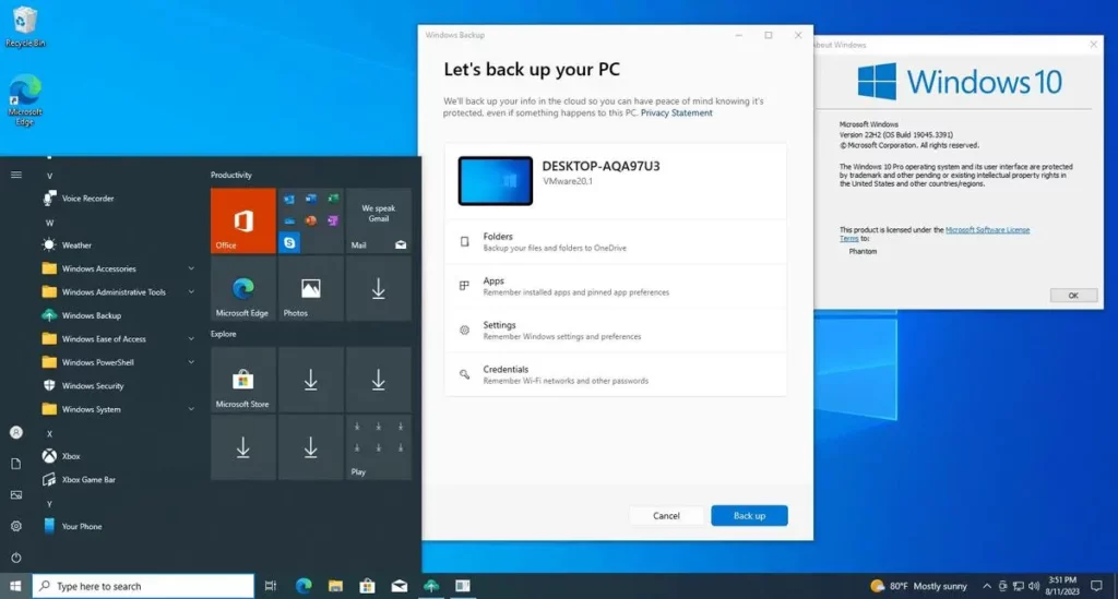 How to delete Windows bloatware Backup app
