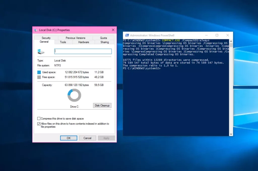 How to use Compact OS