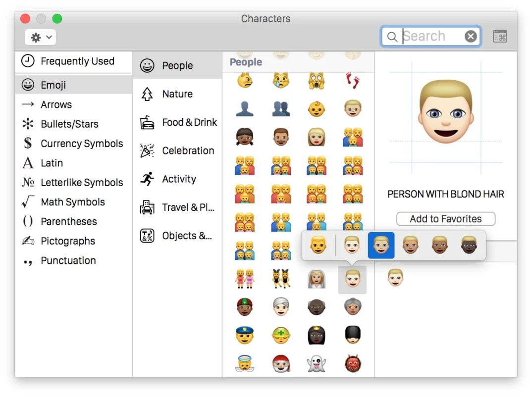 Emojis on macOS