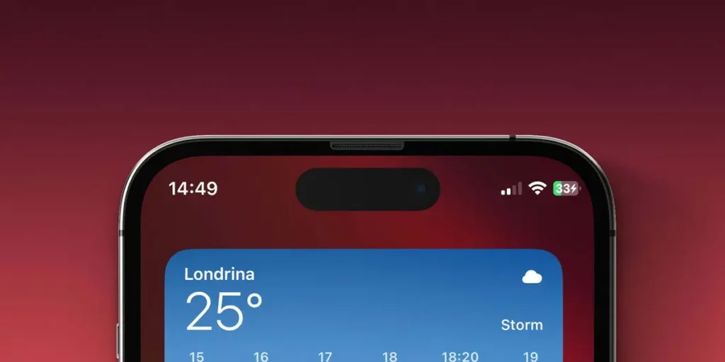 The iPhone battery indicator