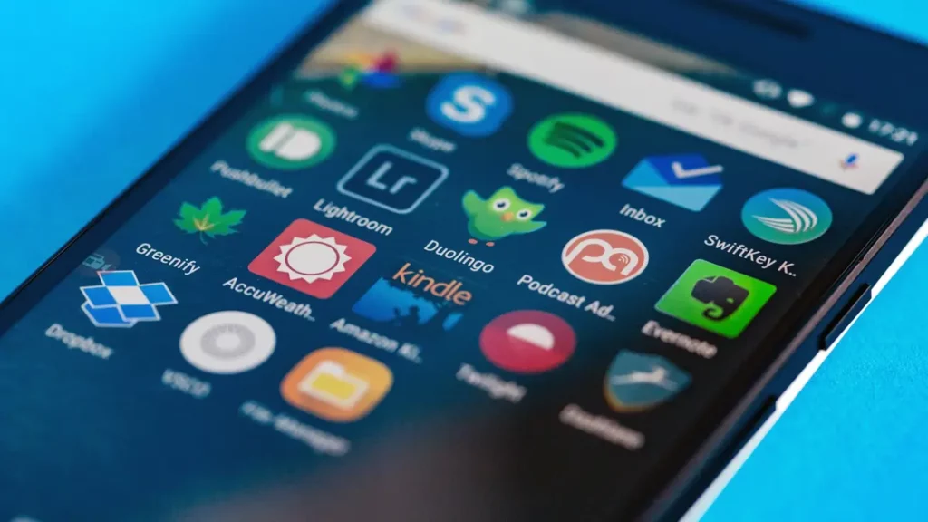 Different Android apps
