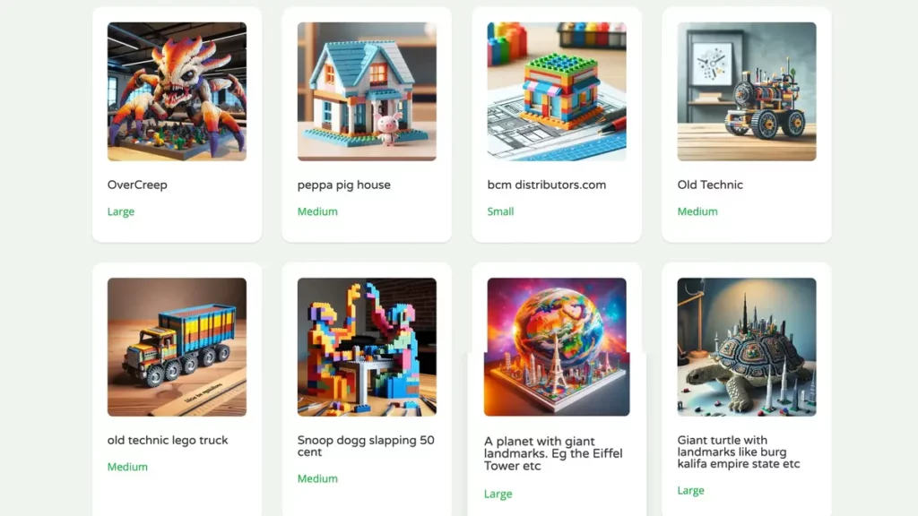 How to create LEGO pieces with AI