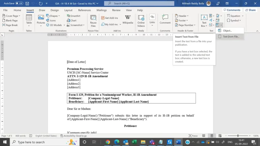 How to combine Word files