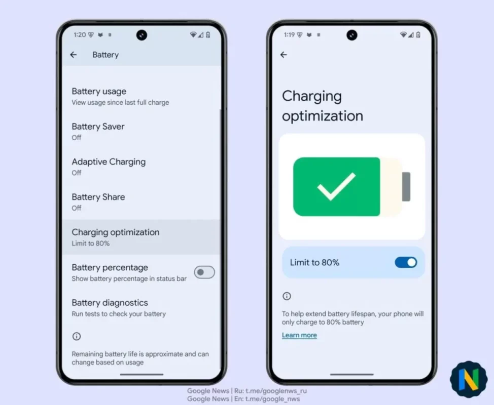 Adaptive charging feature in Android 15