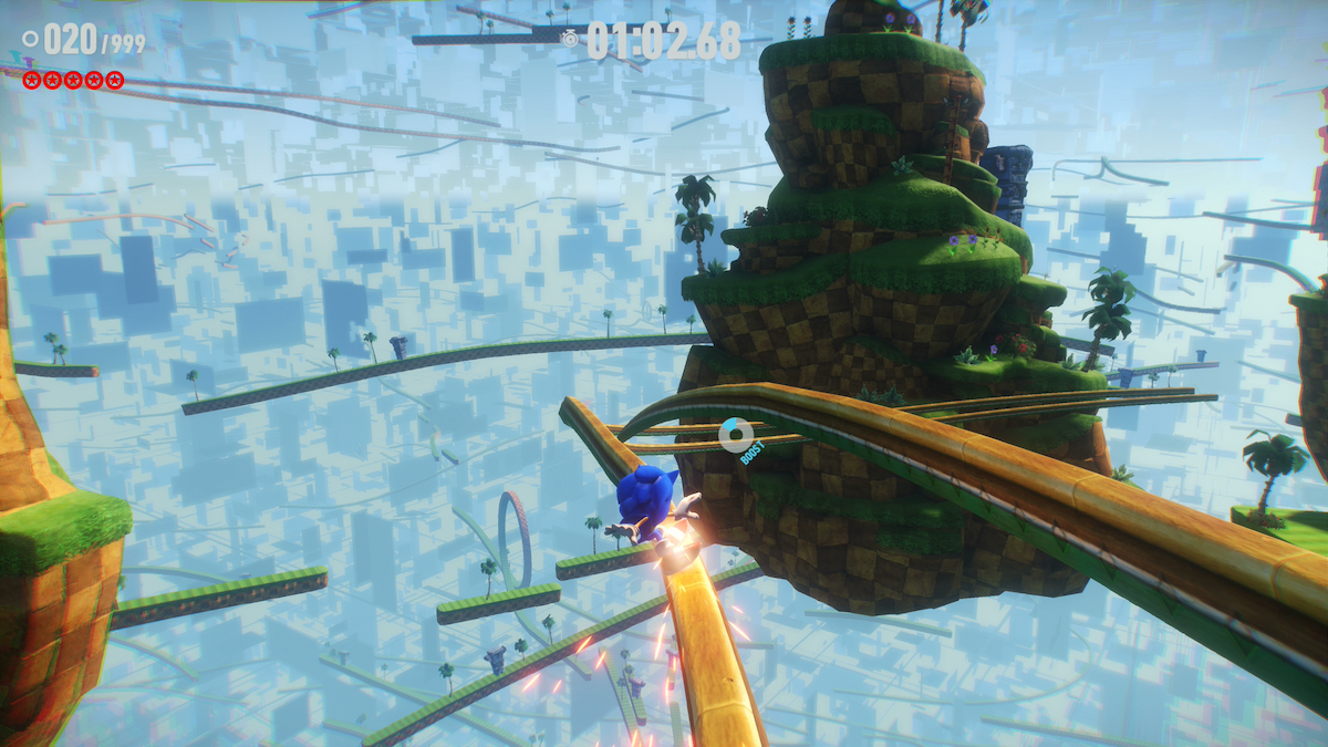 Cyberspace levels in Sonic Frontiers