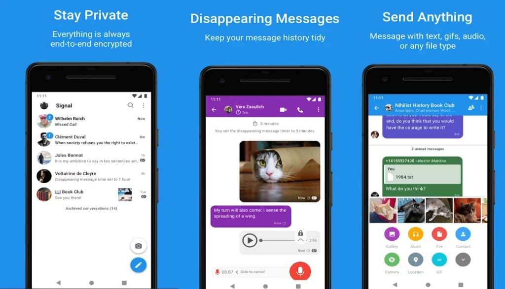 Signal most secure messaging apps 2025