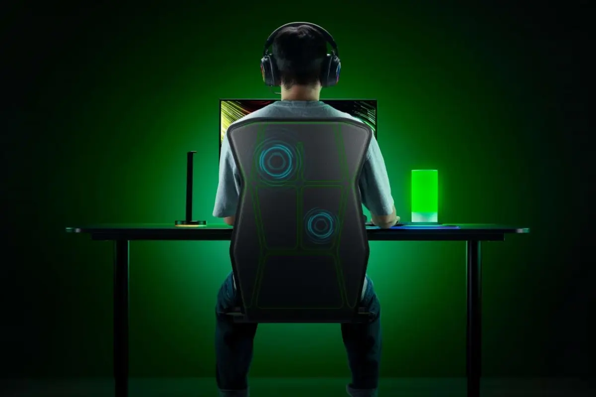 Razer haptic technology Freyja game cushion