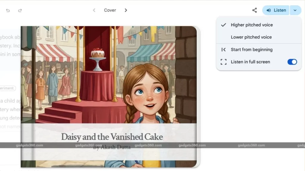 Create stories with Gemini new feature