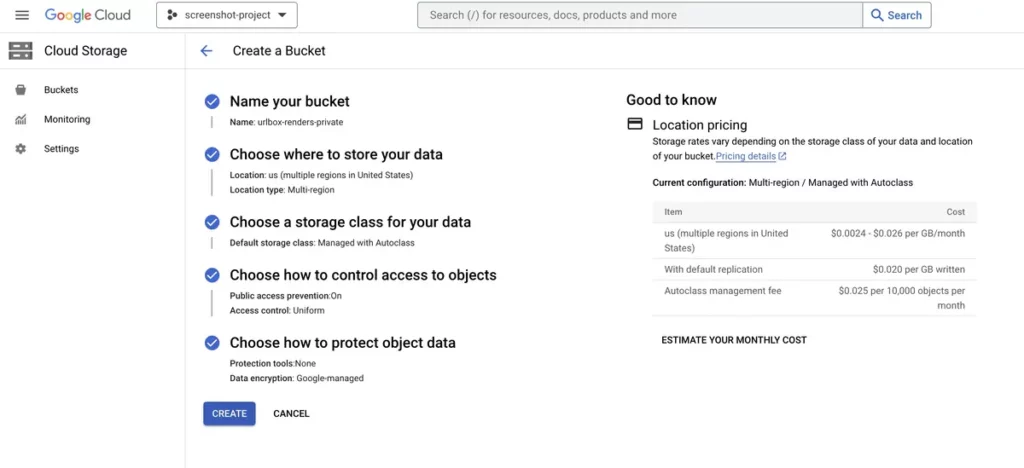 Google Photos button to solve storage problems