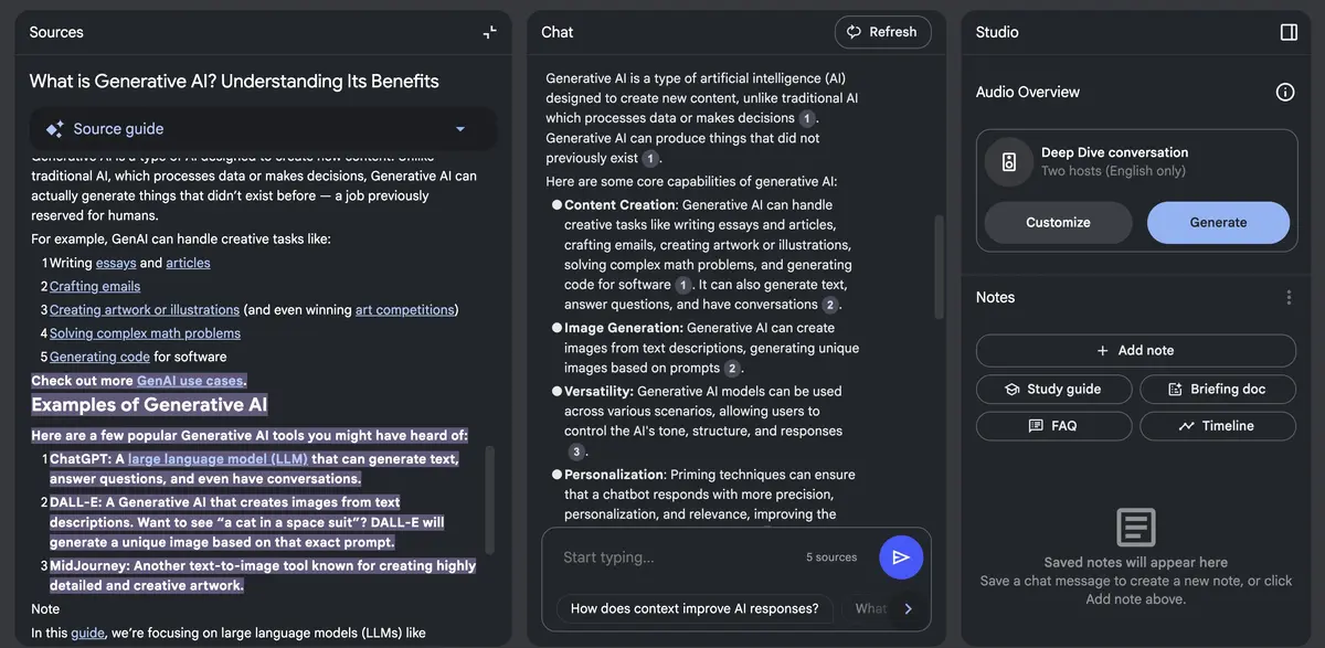 NotebookLM from Google
