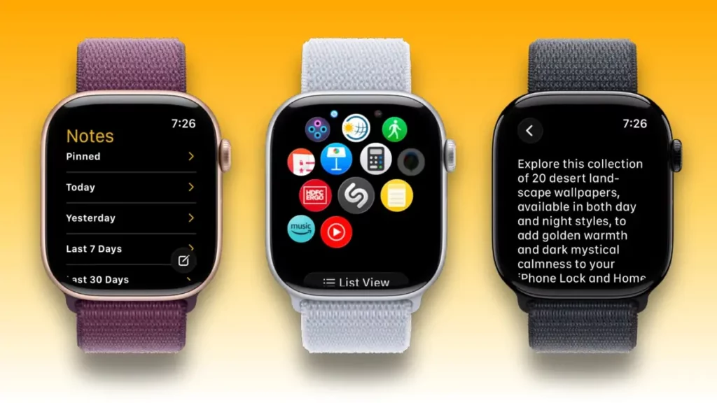 The new Notes app for watchOS 26