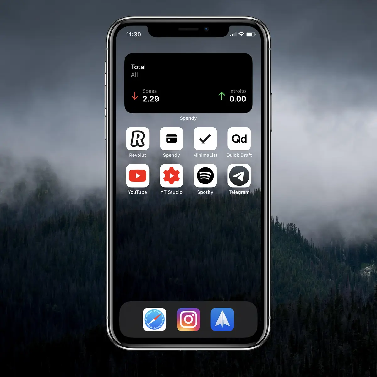 iPhone home screen design