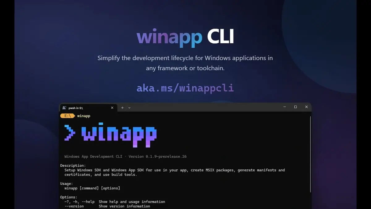 The new WinApp features