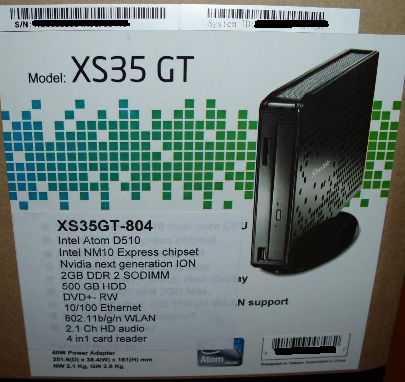 Shuttle XS35 GT-804