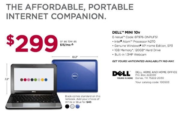 Dell Mini 10v