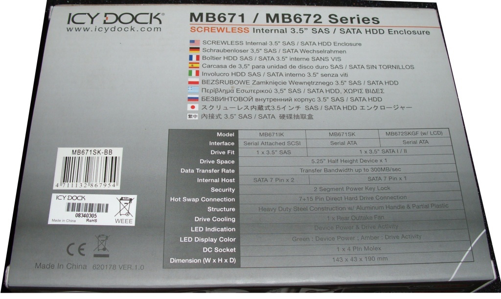 ICY DOCK MB671SK