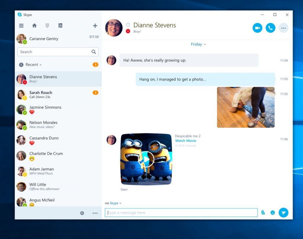 Skype Windows 10 Mobile
