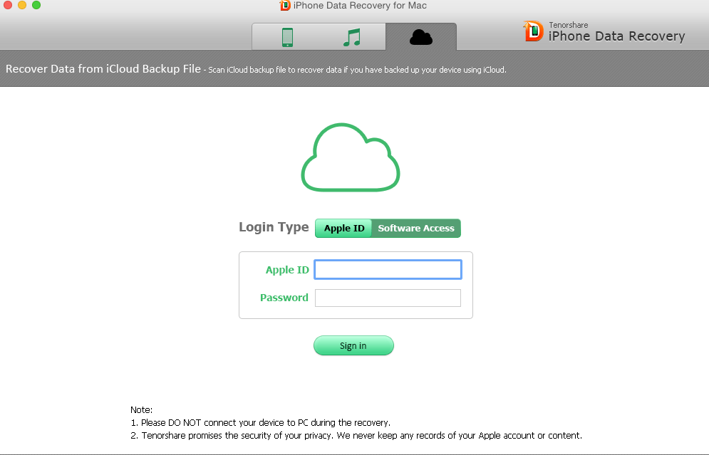 Tenorshare iPhone Data Recovery for Mac 4