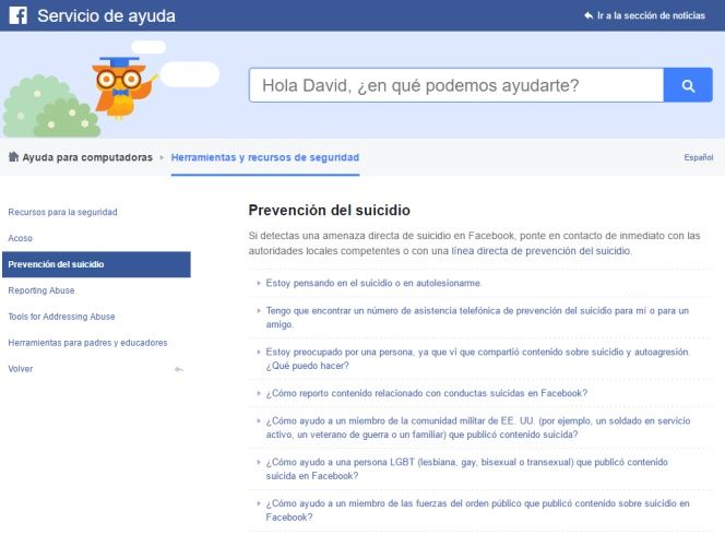 Facebook suicidas