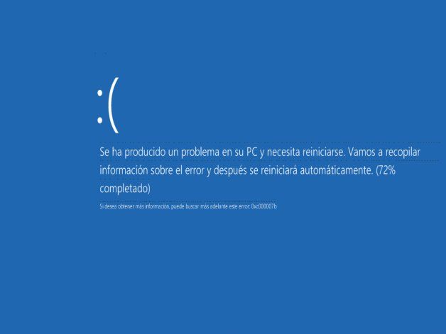 Pantallazo azul Windows