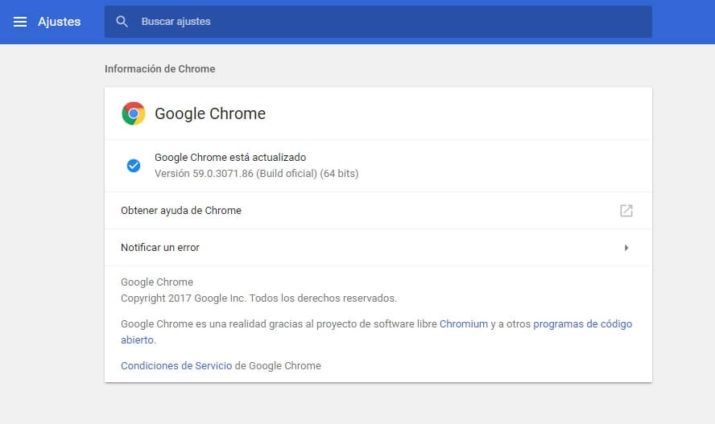 Google Chrome 59