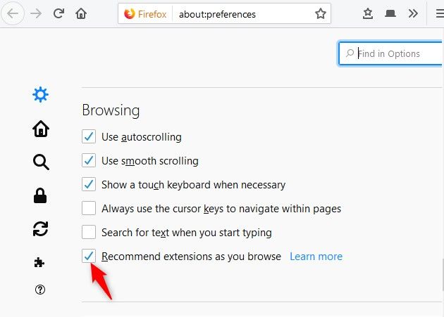 extensiones recomendadas de Mozilla