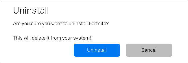 desinstalar fortnite