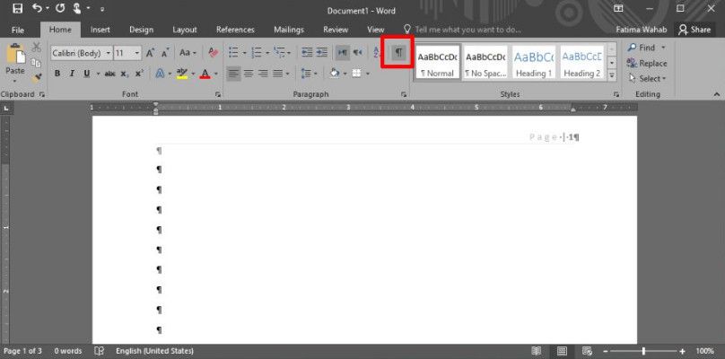 microsoft word