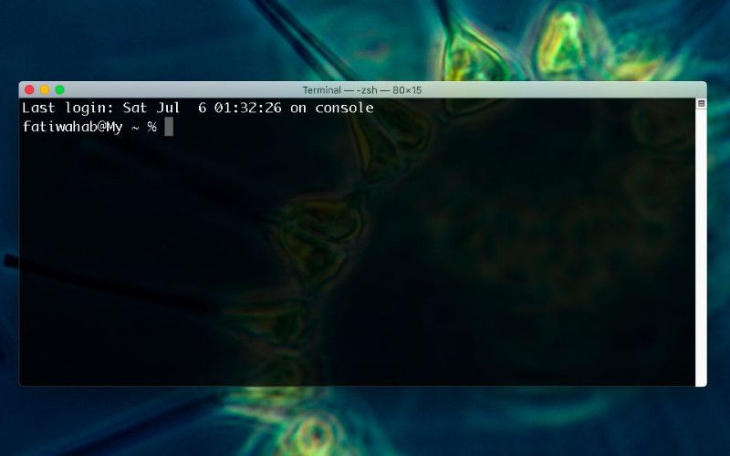 terminal en macos