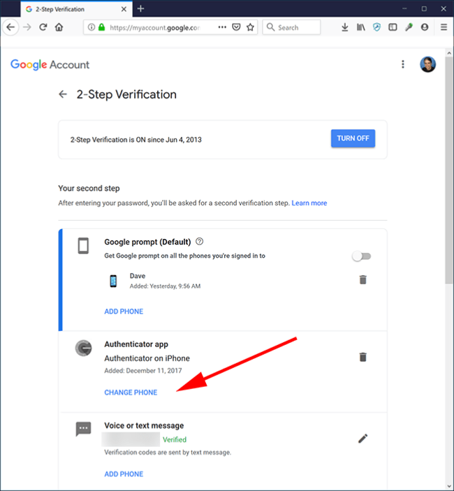 google authenticator