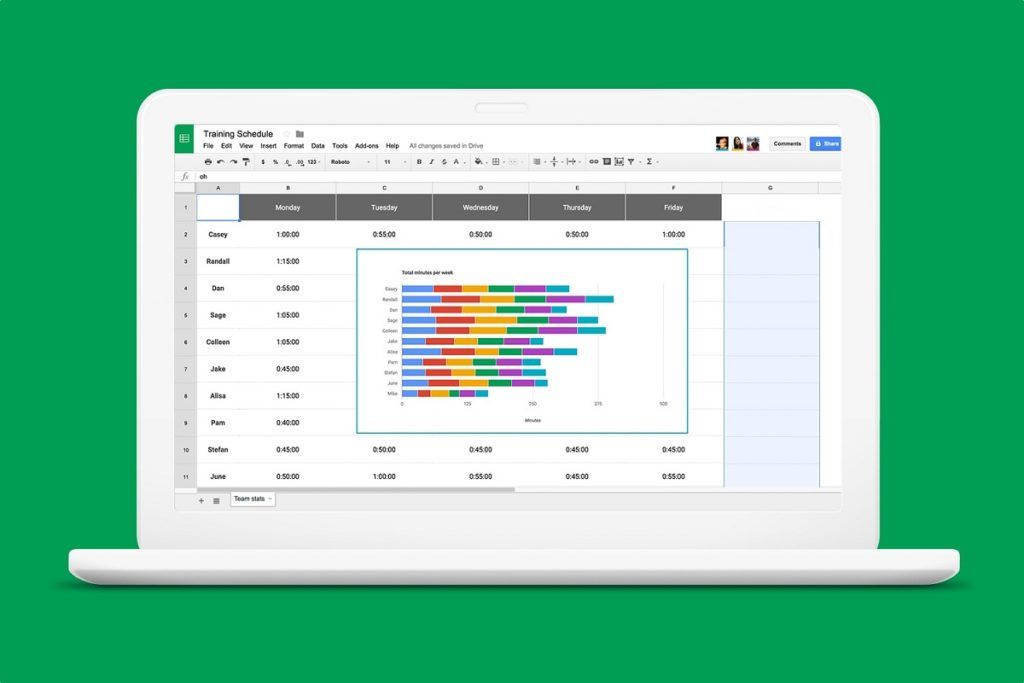 dividir números en google sheets