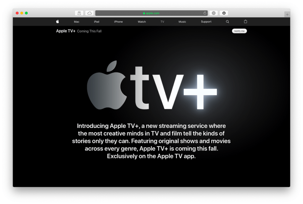 suscripción a Apple TV+