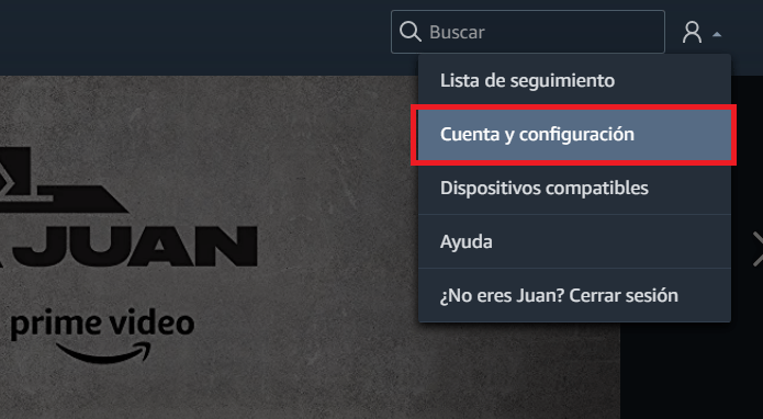 Amazon Prime Vídeo Cuenta y Configuración