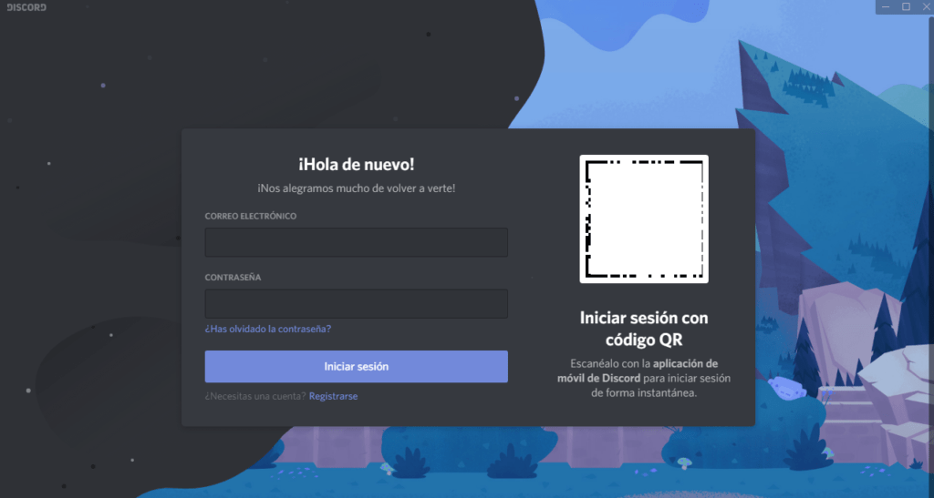 Iniciar sesión en Discord