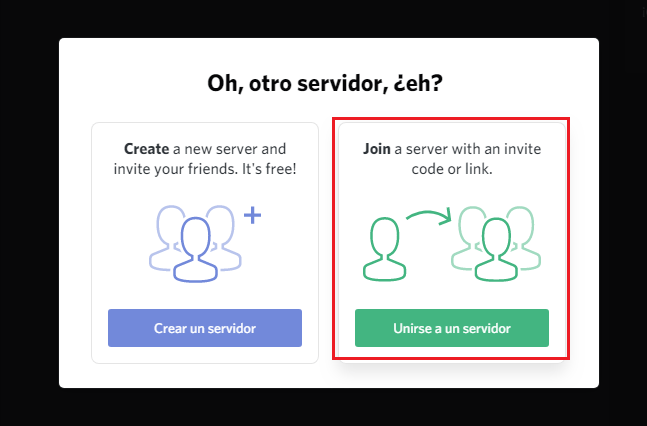 Unirse servidor discord