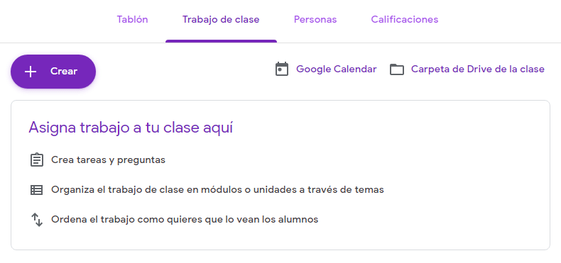 Trabajos de clase