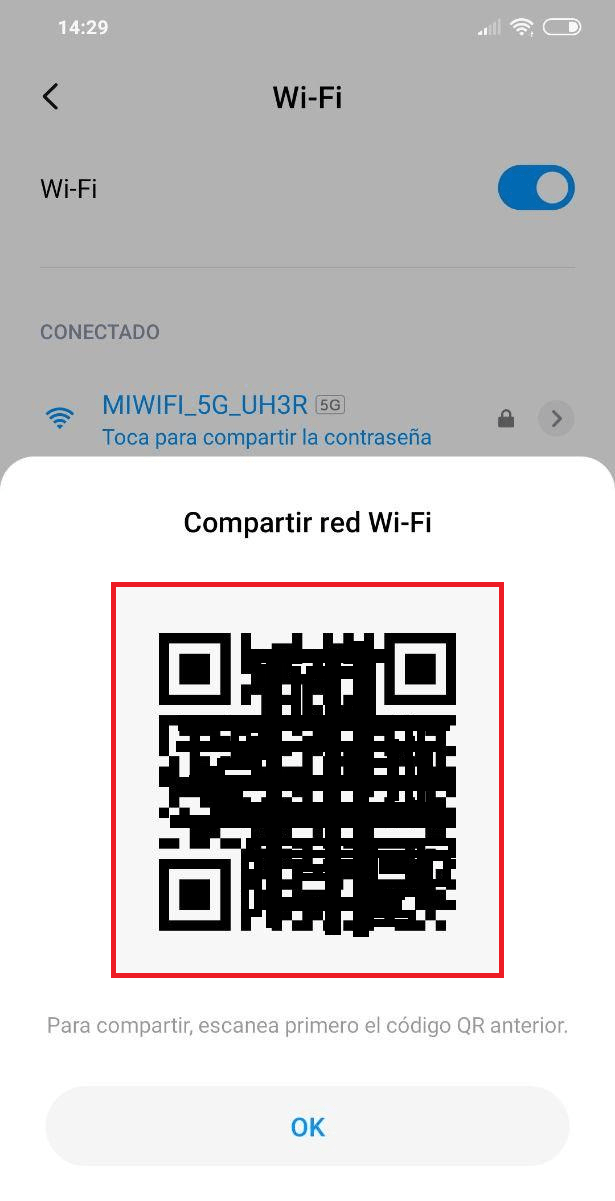 compartir contraseñas WiFi