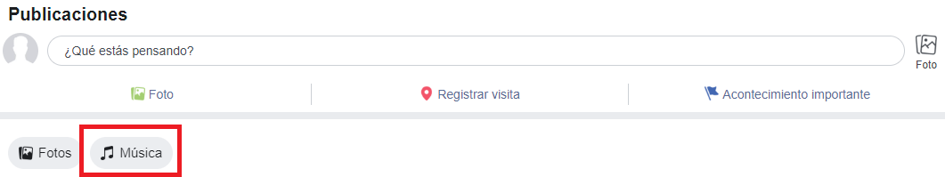 añadir música facebook