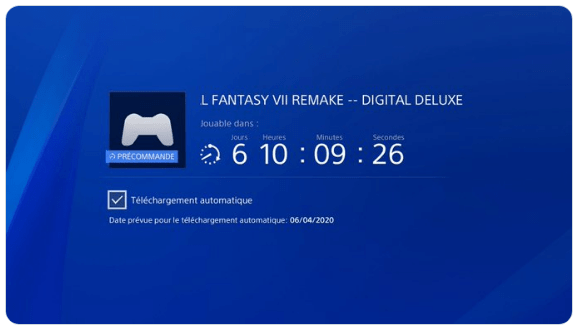 Cuenta atrás de la descarga Final Fantasy 7 Remake