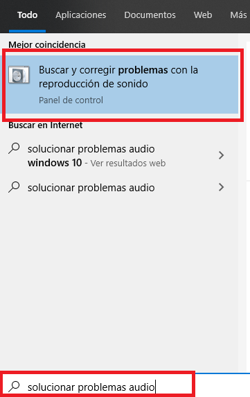 solucionar problemas sonido